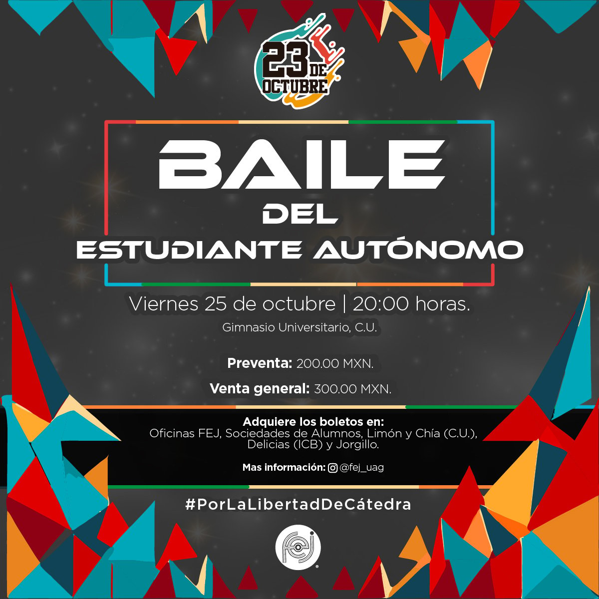 Eventos Día del estudiante autónomo_Face Fiesta